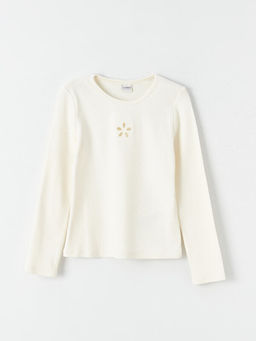 Bisiklet Yaka Uzun Kollu K?z ?ocuk Ti??rt ve Tayt - Waikiki фото 2