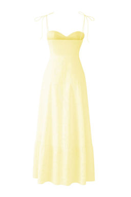 TRENDYOLMILLA Beyaz Drape Detayl? Dokuma Maxi Elbise TWOSS24EL01128 фото 19