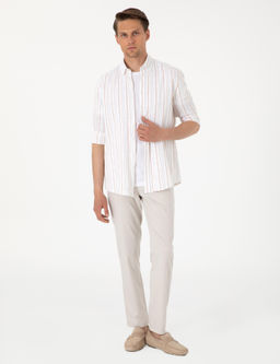 Bej Ex. Slim Fit Kuma_ Pantolon