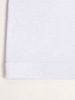 Футболка поло женская MINAKU: Basic line, белая, размер 46