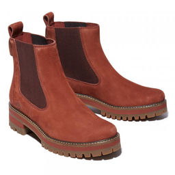 Женские ботинки челси Timberland Courmayeur Valley Chelsea коричневые  фото 6