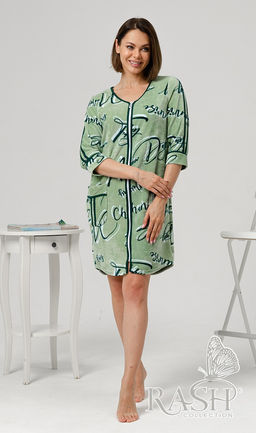 Халат "Шанс" велюр Цвет:как на фото