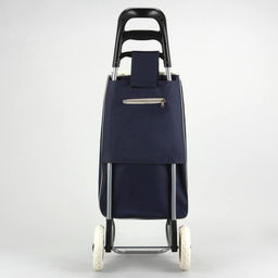 Сумка-тележка хозяйственная на шнуре, 35×20×96 см, синяя