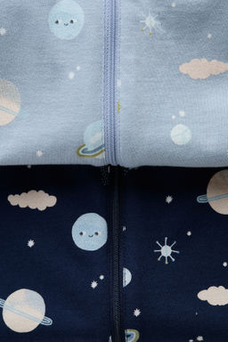Pack de 2 pijamas enteros con estampado