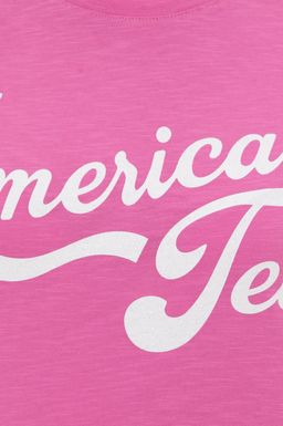 U. S. Polo Assn Женская розовая укороченная футболка с круглым вырезом - U.s. polo assn фото 6