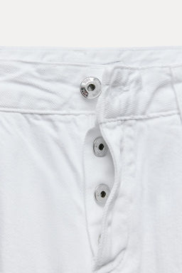 Z1975 SELVEDGE LOOSE WIDE-LEG MID-WAIST JEANS - Zara фото 6