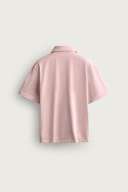 POLO ESTRUCTURA REGULAR FIT / Rosa / Blanco - Zara фото 9