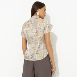 Блуза нарядная Лёгкий шик тяжёлый эффект - Charutti фото 5