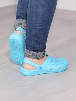 Кроксы синие