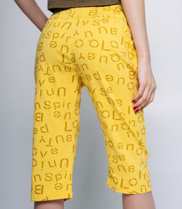 Бриджи #МСК970133, жёлтый