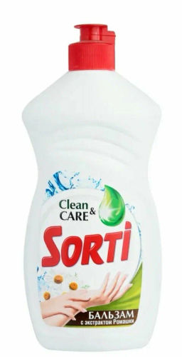 СОРТИ ср-во д/мытья посуды 400гр Бальзам с Ромашкой