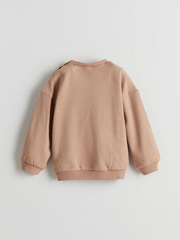 Bisiklet Yaka Pamuklu Erkek Bebek Pijama ?st