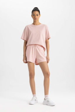 DeFactoFit Standart Fit Sporcu K?sa Paca Basic Duz Sort  фото 3