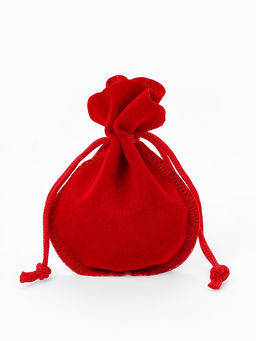 Набор мешочков бархатных 100 шт., 7×9 см, красный
