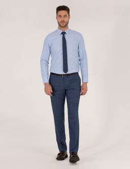 Mavi Slim Fit Uzun Kollu Klasik G_mlek