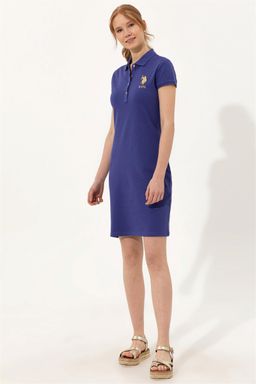 Женское синее вязаное платье - U.s. polo assn фото 3