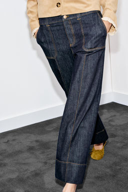 JEANS Z1975 CULOTTE TIRO MEDIO / Azul - Zara фото 2