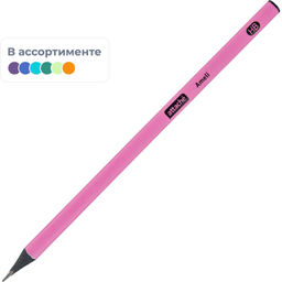 Цена за 5 шт. Карандаш чернографитный Attache Ameli HB б/ласт трехгр черн.дерево, в асс