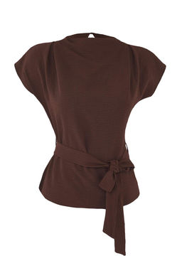 Kahverengi Kolsuz Kusakl? Dokuma Bluz TWOAW26BZ00057 - Trendyolmilla фото 13