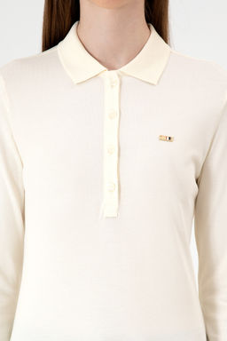 Kad_n BEYAZ Basic Sweatshirt Sepette S_rpriz _ndirim - U.s. polo assn фото 14