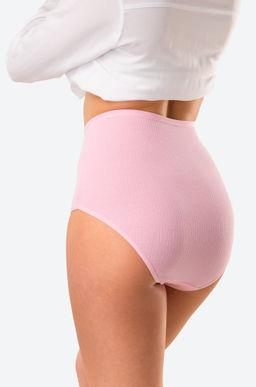 Женские трусы-макси в рубчик с высокой посадкой 5 шт. Nicoletta  фото 5