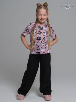 Костюм Лето коты лео-черный - Sovalina фото 10