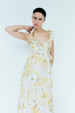 Vestido midi de volantes - H&m фото 2