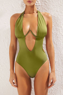 TRENDYOLMILLA Lacivert Balkonet Ters V Balenli High Leg Brazilian Mayokini TBESS23MA00008 фото 4