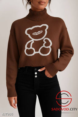 Теплый свитер с медведем - Bruno фото 5