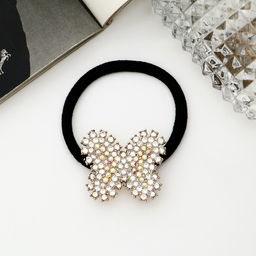 Цена за 6 шт. Резинка для волос «Марлиз», бабочка, 4 см