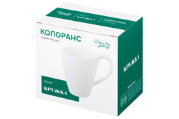 Кружка 350 мл 13*8,7*11,5 см Колоранс белая - Elan gallery фото 8