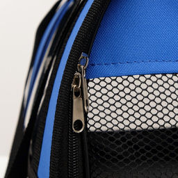 Сумка - переноска для животных Панорамная, с окном, 46 х 28,5 х 30 см, синяя - Пижон фото 5