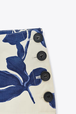 ZW COLLECTION FLORAL MIDI SKIRT - Zara фото 18