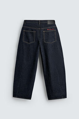 JEANS BALLOON FIT BORDADO CUPIDO / Azul - Zara фото 8