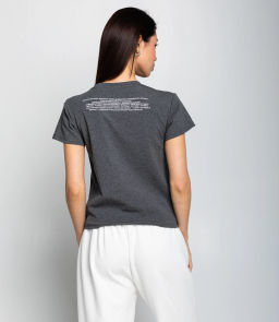 Футболка #КТ250361, тёмно-серый меланж - Dommod фото 3