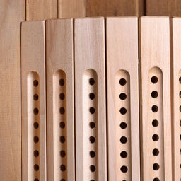 Абажур для бани и сауны, липа, настенный, угловой, прорезной, «Добропаровъ»