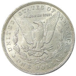 1 доллар 1885 года O США Доллар Моргана