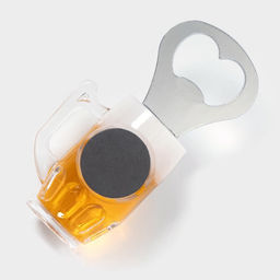 Цена за 2 шт. Открывашка Доляна «Пивная кружка», 10×5 см, цвет серебристый