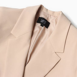 Пиджак женский двубортный MIST plus-size, размер 58, бежевый