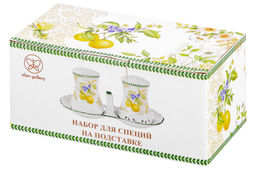 Набор д/специй 2 пр. Лимоны 16,5*9*7,5 см, на подставке NEW BONE CHINA - Elan gallery фото 17