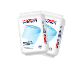 Влажная туалетная бумага ЭКОНОМ SMART №50 арт. 30907