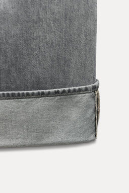 TRF HIGH-WAIST WIDE-LEG JEANS WITH BELT LOOP - Zara фото 9