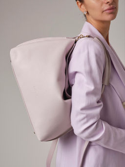 Кожаная сумка Deboro 30900 розовый дым