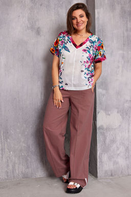 Брюки BegiModa 6066 виноград  фото 8