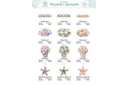 Пасхальное украшение подсвечник  "Ракушки с жемчугом", белое с розовым, на 1 свечу Elan Gallery