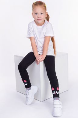 Лосины из футера двухнитки с начесом для девочки Bonito  фото 28