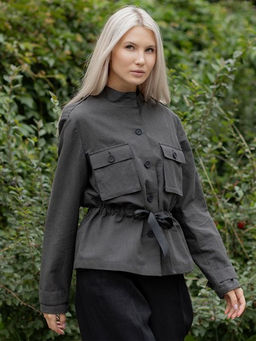 Жакет рубашка 100% лен