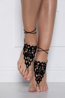 Барефуты Вязанные украшения на ноги - Lt collection фото 15