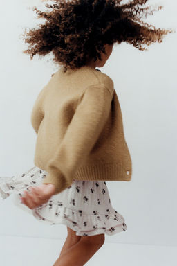 CHECK SKIRT WITH FLORAL PRINT - Zara фото 6