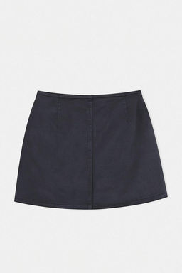 Antrasit %100 Pamuk Yuksek Bel Denim Sort Etek TWOSS26SR00125 - Trendyolmilla фото 5